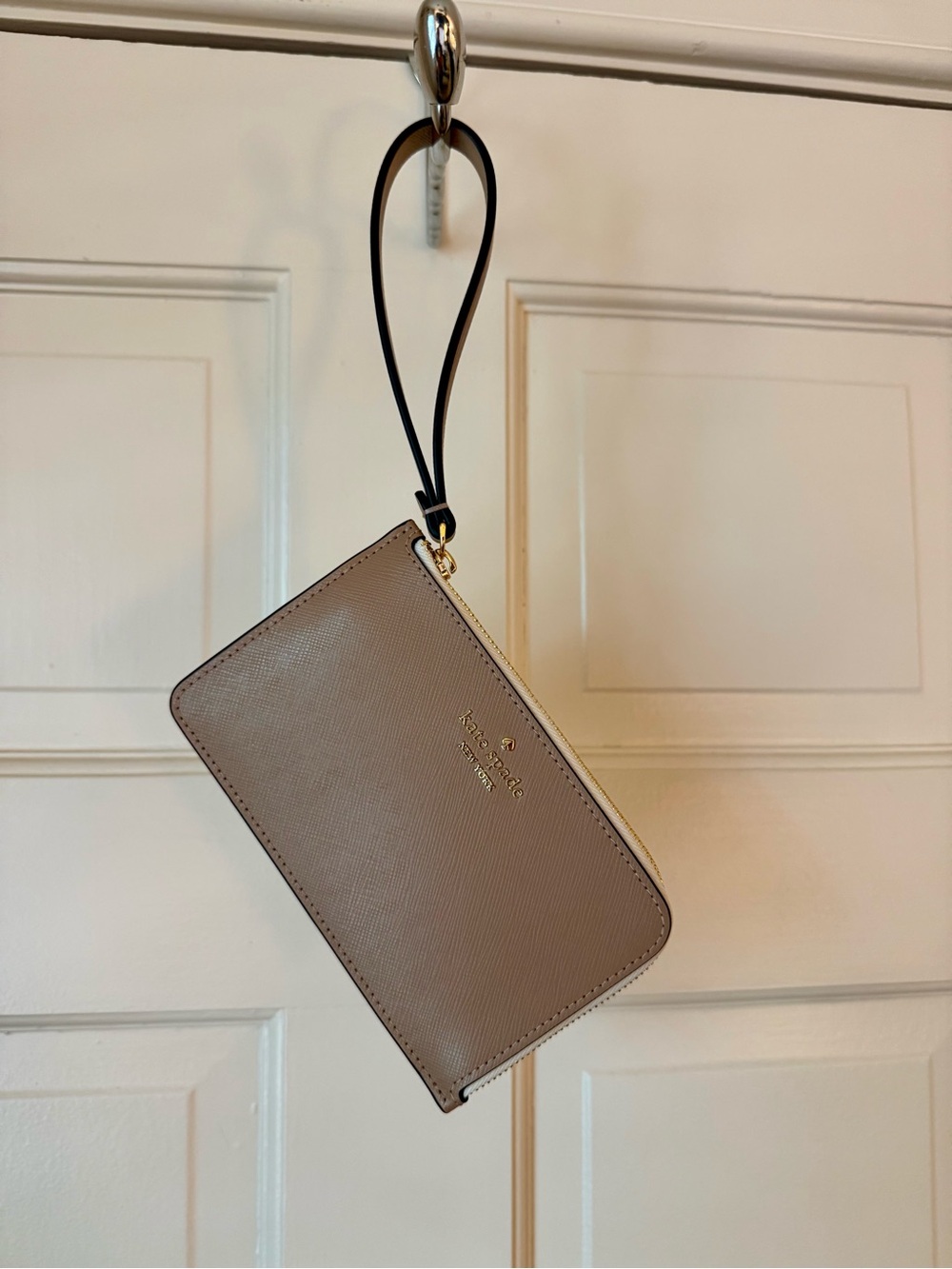 Kate Spade Taupe Wristlet Wallet